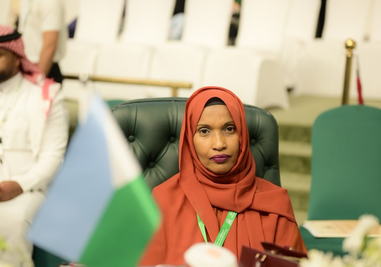 H.E. Choukri Hussein Djibah, representing the Republic of Djibouti at the 9th OIC Ministerial Conference on Women.