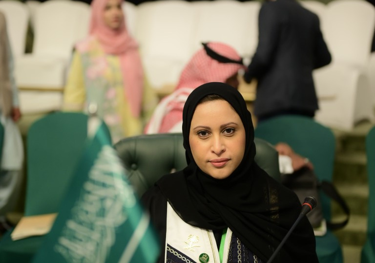 H.E. Dr. Maimoonah Al Khalil, Secretary-General of the Family Affairs Council, representing the Kingdom of Saudi Arabia at the 9th OIC Ministerial Conference on Women.